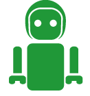 ikona robot-zelena