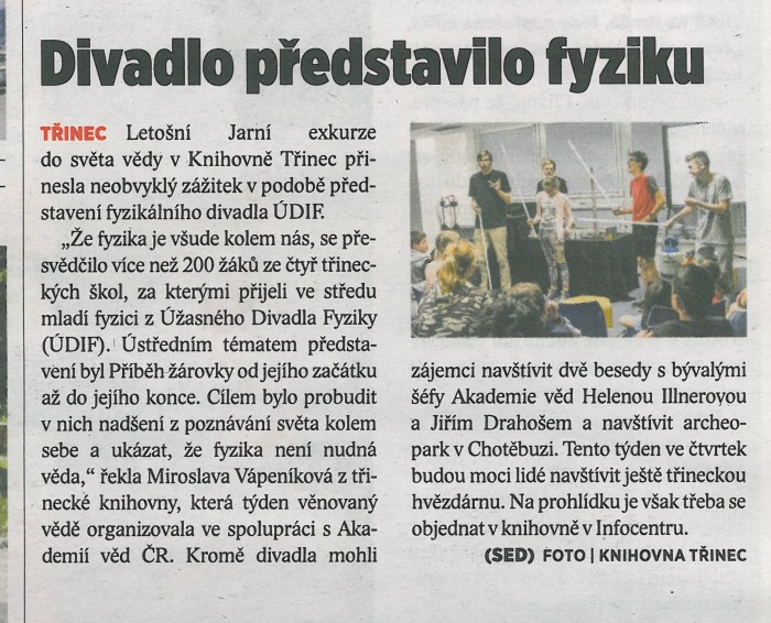 Horizont 13. 6. 2017_Divadlo představilo fyziku