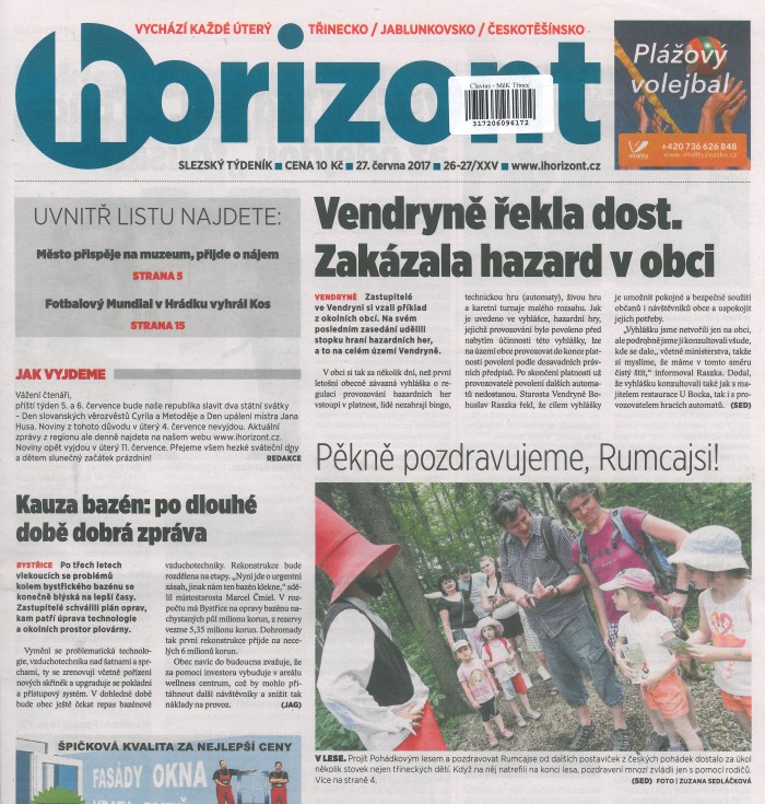 Horizont 27. 6. 2017_Pěkně pozdravujeme, Rumcajsi!