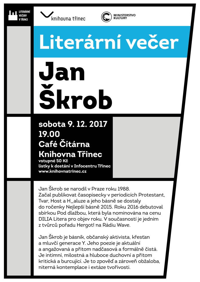 Literární večer s Janem Škrobem