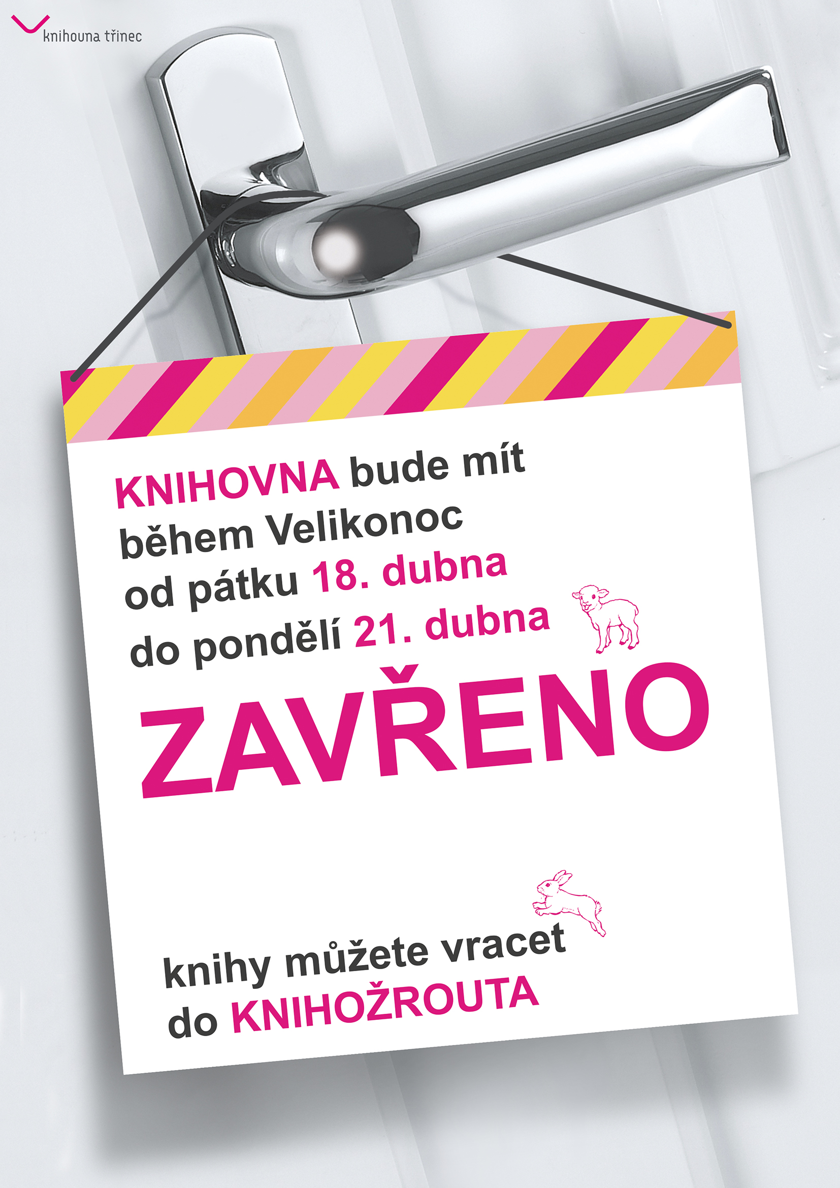 uzavření knihovny Velikonoce 2025 WEB