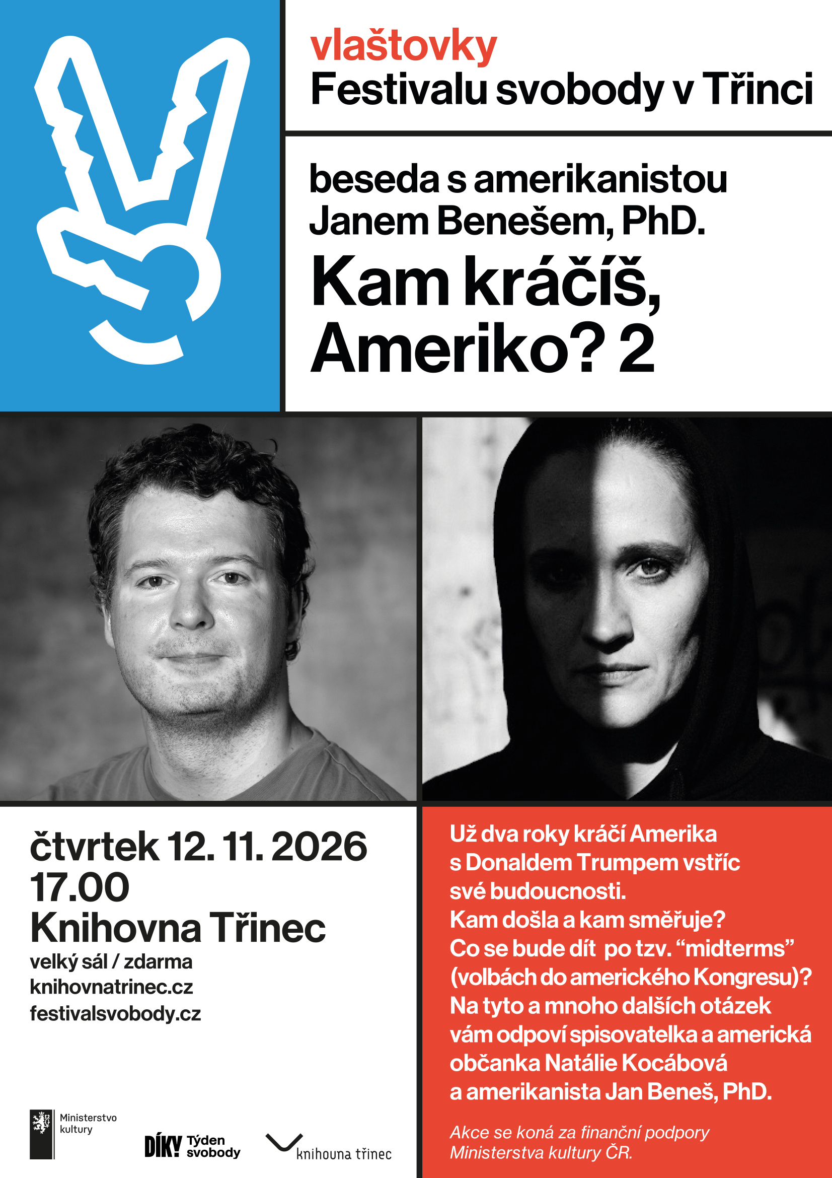 Festival svodoby 2026 Beneš Kocábová WEB loga